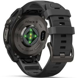 Смарт-часы Garmin Fenix 9 47mm Amoled (010-04762-11) Carbon Gray DLC Titanium with Black Silicone Band