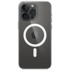 Силиконовый чехол Apple MagSafe для iPhone 15 Pro Max Clear