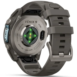Смарт-часы Garmin Fenix 9 47mm Amoled (010-04762-01) Titanium with Pebble Gray Silicone Band