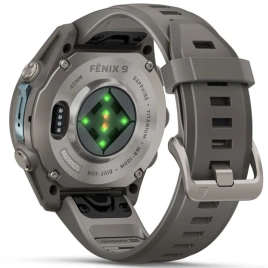 Смарт-часы Garmin Fenix 9 43mm Amoled (010-04761-11) Titanium with Pebble Gray Silicone Band