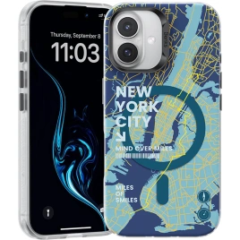 Чехол Benks Magnetic City Case with MagSafe для iPhone 16 New York