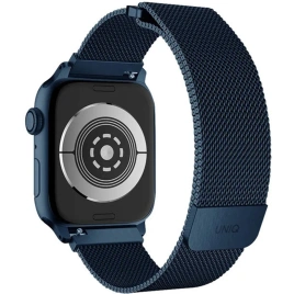 Ремешок Uniq Dante Strap Mesh Steel для Apple Watch 44/45/49 Cobalt blue