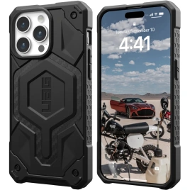Чехол UAG с поддержкой MagSafe Monarch Pro для iPhone 15 Pro Max Carbon Fiber (114222114242)