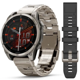 Смарт-часы Garmin Fenix 8 47mm Amoled Sapphire Titanium Graphite with Titanium Band with Graphite Silicone Band (010-02904-40)