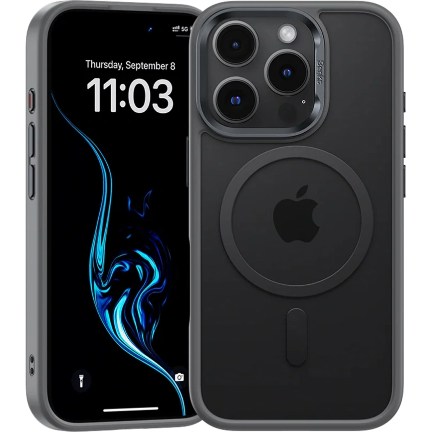 Чехол Benks Mist Protective Case with MagSafe для iPhone 16 Pro Gray фото 1