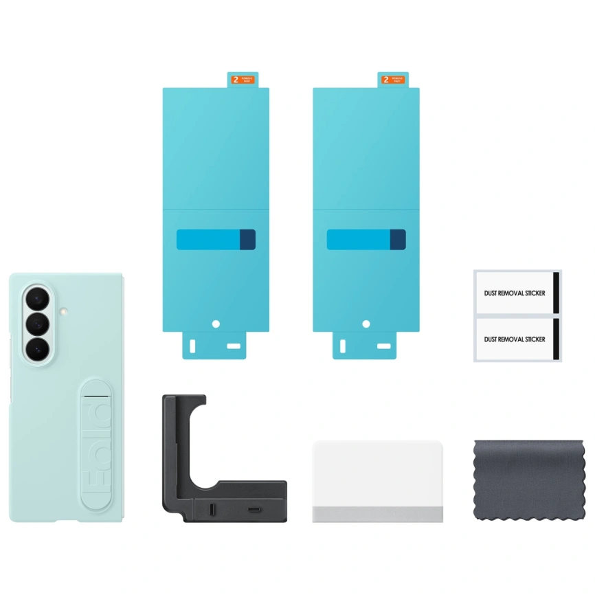 Чехол Samsung Silicone Case для Galaxy Z Fold7 Mint фото 6