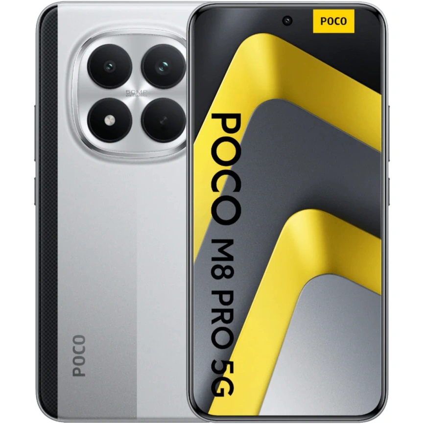 Смартфон Xiaomi Poco M8 Pro 5G 12/512Gb Silver EAC фото 1