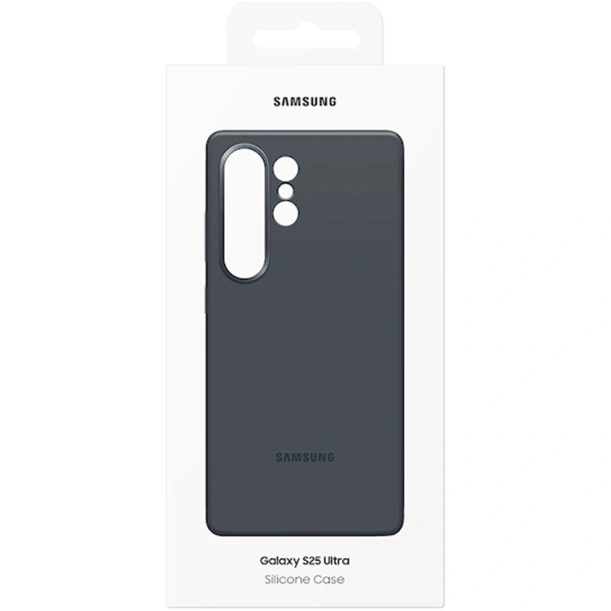 Чехол Samsung Silicone Case для Galaxy S25 Ultra Black фото 6