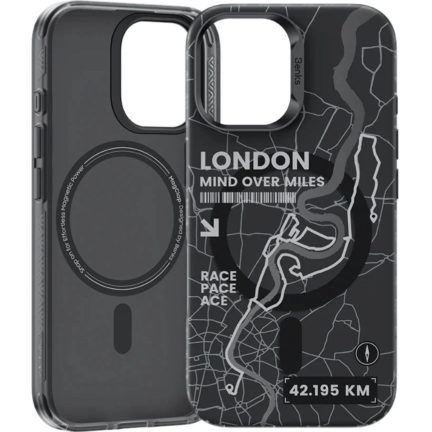Чехол Benks Magnetic City Case with MagSafe для iPhone 16 London фото 3