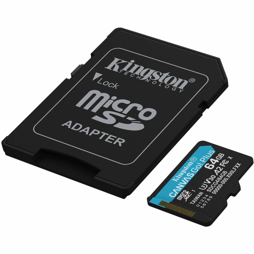Карта памяти Kingston Canvas Go Plus 64GB MicroSDXC (SDCG4/64GB) фото 2