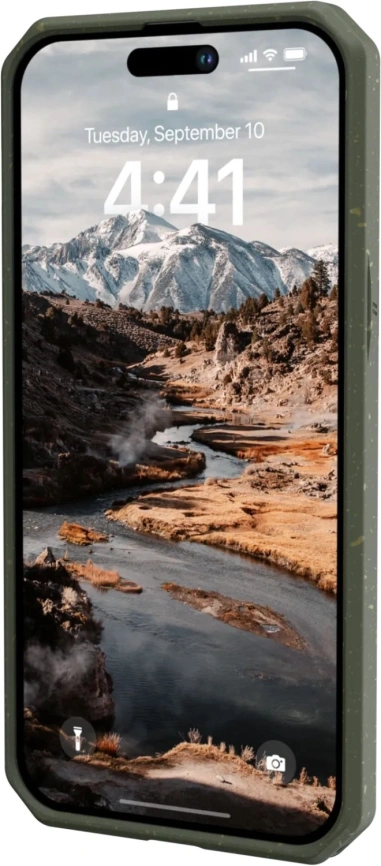 Чехол UAG Biodegradable Outback для iPhone 14 Pro Olive фото 4