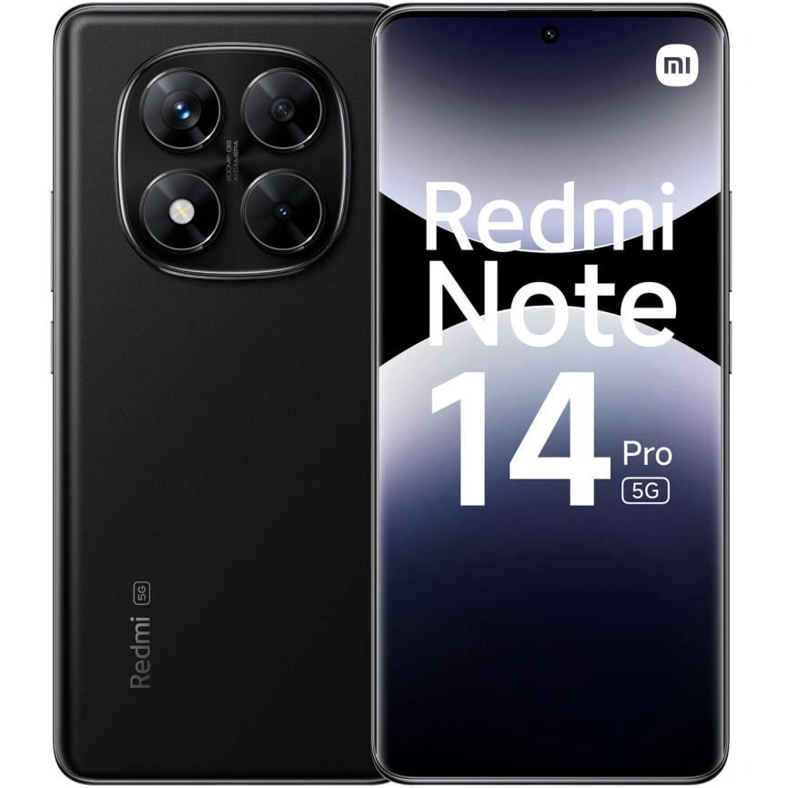 Смартфон Xiaomi Redmi Note 14 Pro 5G 8/256Gb Midnight Black Global Version фото 1