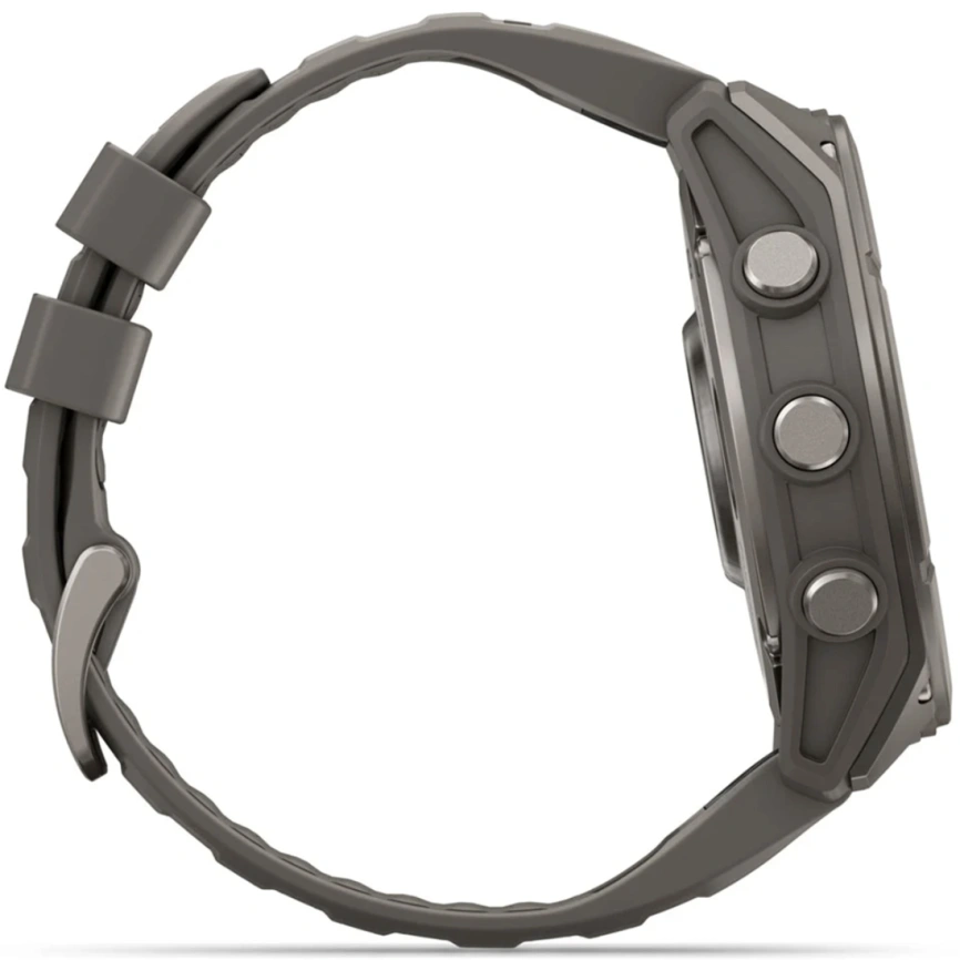 Смарт-часы Garmin Fenix 9 43mm Amoled (010-04761-11) Titanium with Pebble Gray Silicone Band фото 6