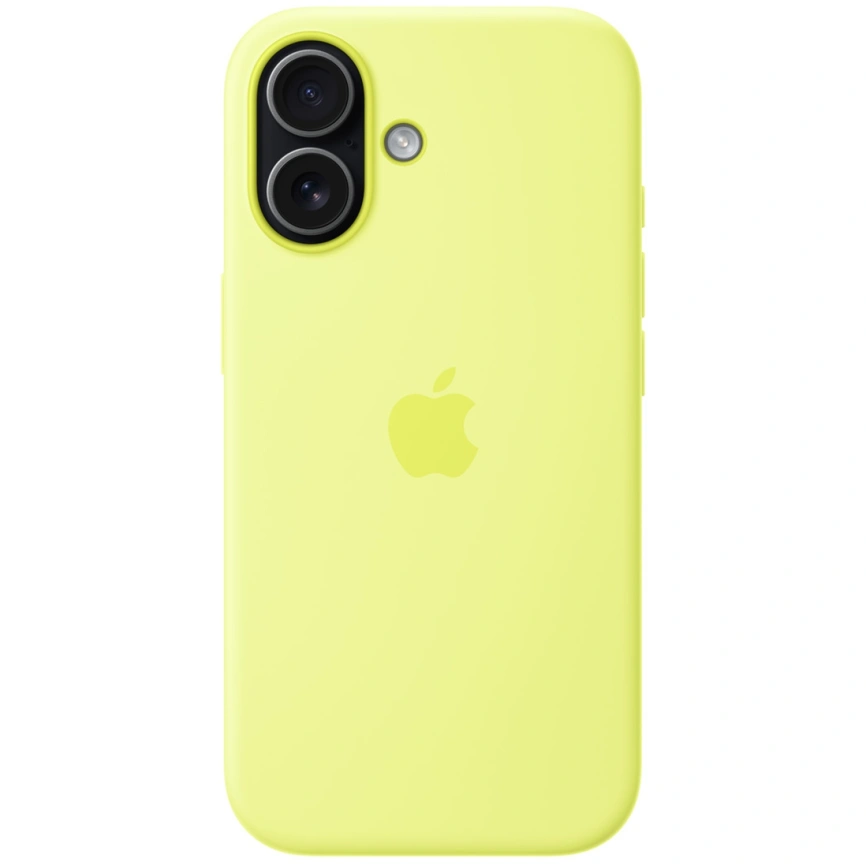 Чехол Apple Silicone Case with MagSafe для iPhone 17 Neon Yellow фото 3