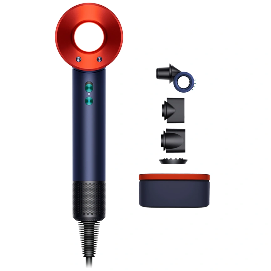 Фен Dyson Supersonic HD15 Prussian Blue/Topaz Orange фото 2
