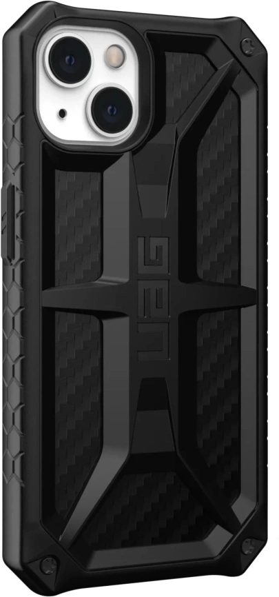 Чехол UAG Monarch для iPhone 13 (113171114242) Carbon Fiber фото 5
