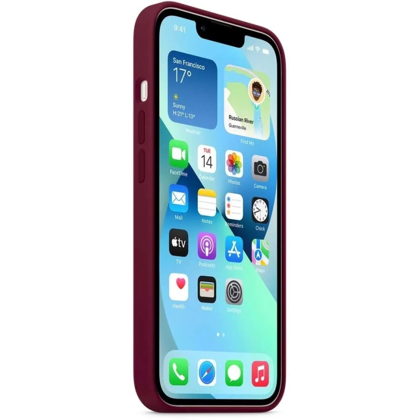 Накладка силиконовая MItrifON для iPhone 13 Pro Max (20530) Vinous фото 2