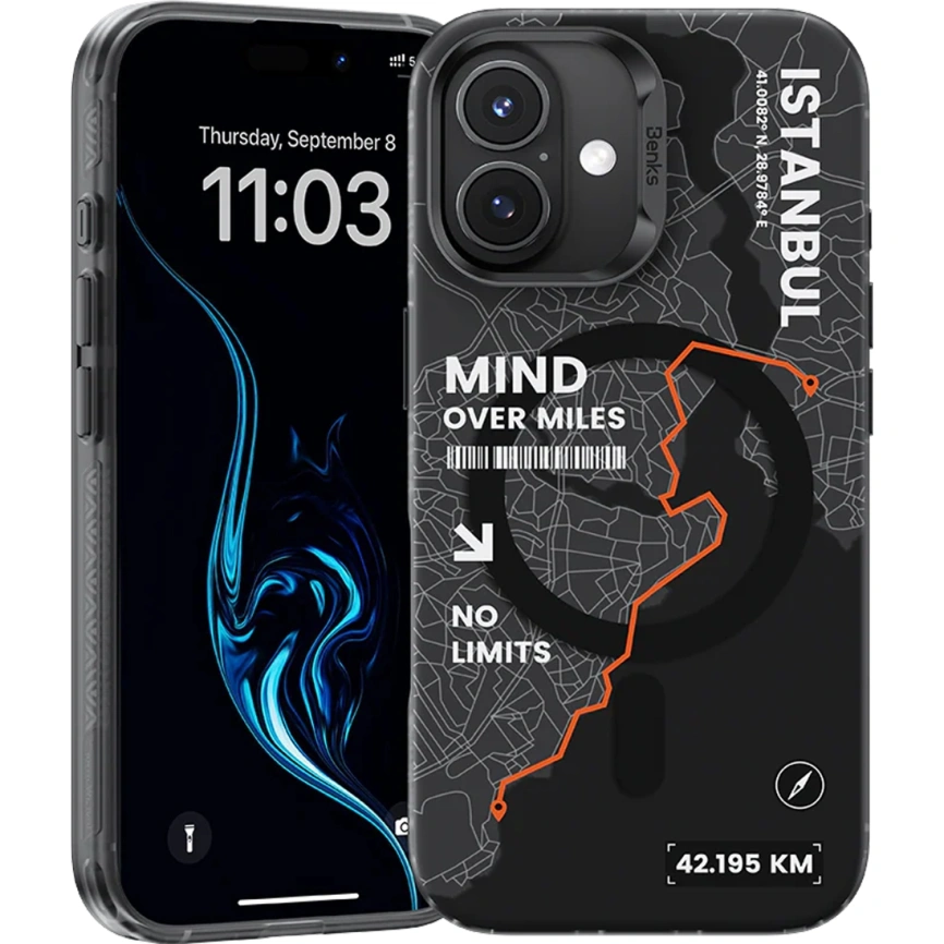 Чехол Benks Magnetic City Case with MagSafe для iPhone 16 Istanbul фото 1