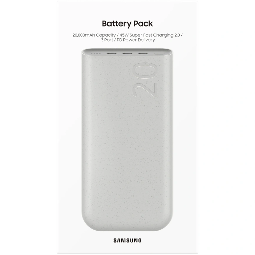 Внешний аккумулятор Samsung EB-P4520 20000 mAh Beige фото 7