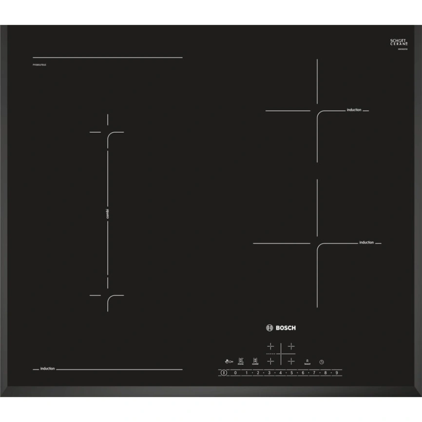 Индукционная варочная панель Bosch Serie 6 PVS651FB1E Black фото 1