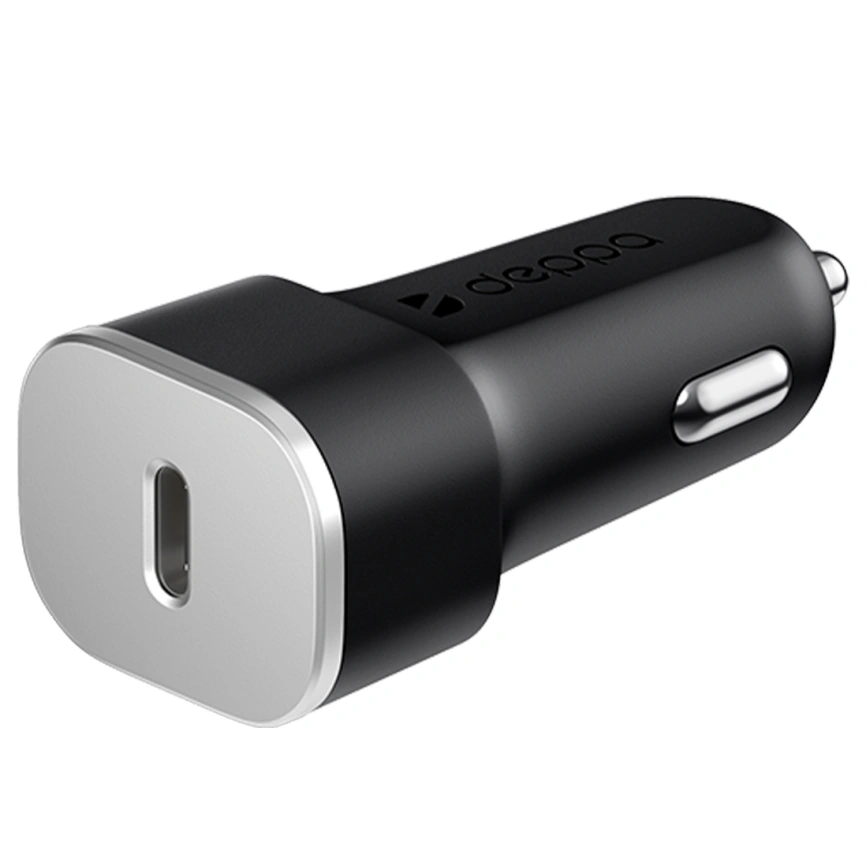 Автомобильное зарядное устройство Deppa 18W USB-C 11289 Black фото 1