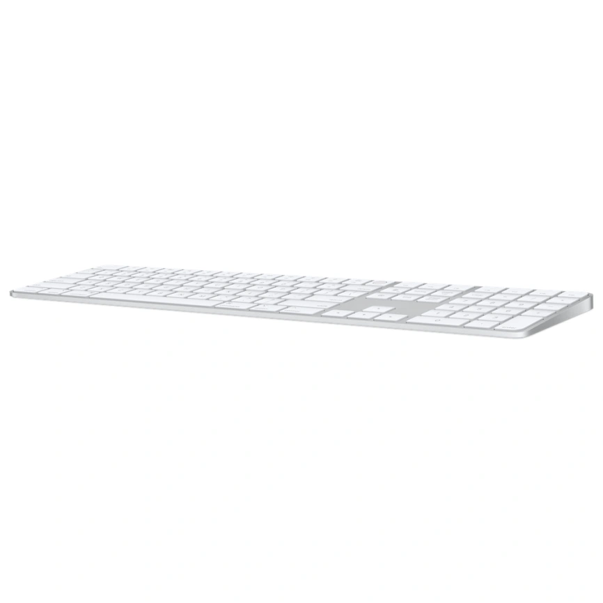 Клавиатура беспроводная Apple Magic Keyboard with Touch ID and Numeric Keypad (MK2C3) White фото 2